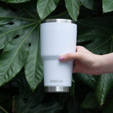 30 oz White Stainless Steel Tumbler / Case of 32